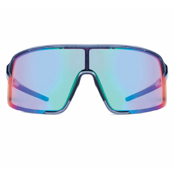 product variation OPTIC NERVE Vapor Trail Crystal Gray Sunglasses with Polarized Smoke Lens Green Mirror (22840) image
