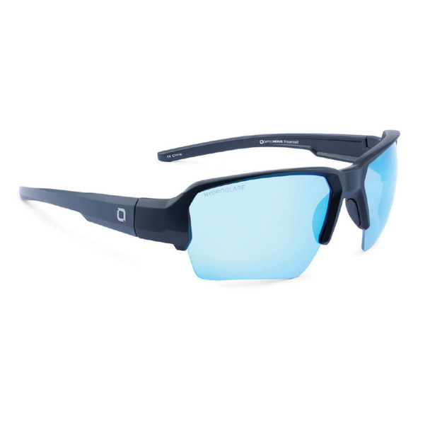 product variation OPTIC NERVE Unisex Durango Matte Black Sport Sunglasses with Hydroglare Polarized Smoke Lens Ice Blue Mirror (22869) image