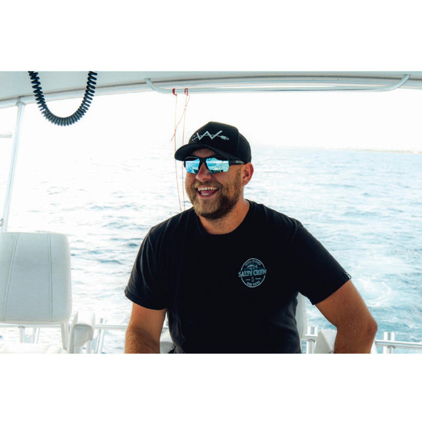 product variation OPTIC NERVE Unisex Durango Matte Black Sport Sunglasses with Hydroglare Polarized Smoke Lens Ice Blue Mirror (22869) image