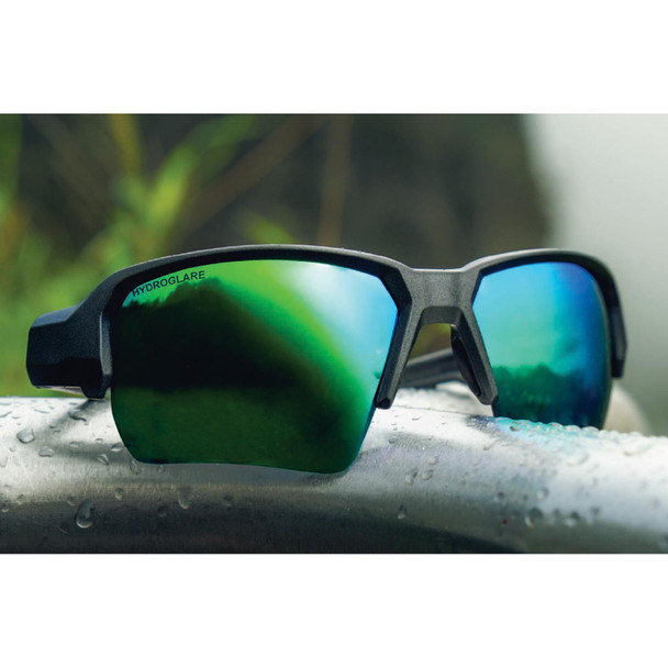 product variation OPTIC NERVE Unisex Durango Matte Aluminum Gray Sport Sunglasses with Hydroglare Polarized Brown Lens Green Mirror (22870) image