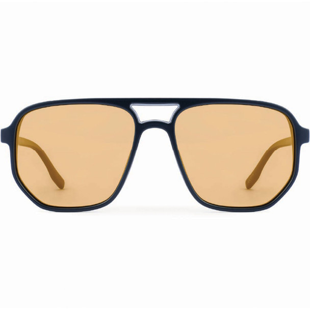 product variation OPTIC NERVE Unisex Wonderspoon Matte Black Frame with Polarized Brown Lens Gold Mirror Sunglasses (22832) image