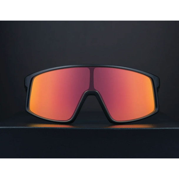 product variation OPTIC NERVE Unisex Gravel Cat Matte Black Frame with Photochromic Lens Red Mirror Sunglasses (22843) image