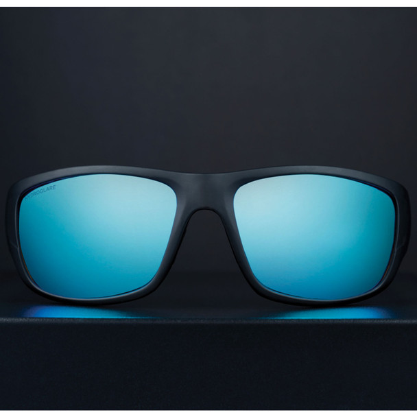 product variation OPTIC NERVE Contra Matte Gray Tortuga Sunglasses with Hydroglare Polarized Smoke Lens Ice Blue Mirror (22874) image