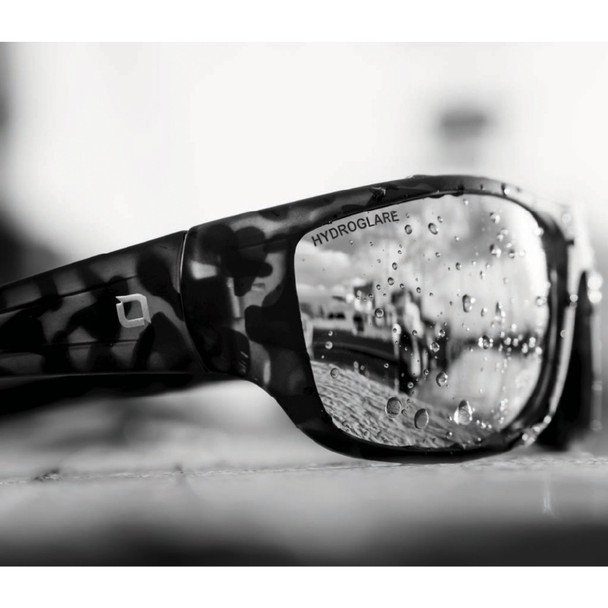 product variation OPTIC NERVE Contra Matte Gray Tortuga Sunglasses with Hydroglare Polarized Smoke Lens Ice Blue Mirror (22874) image
