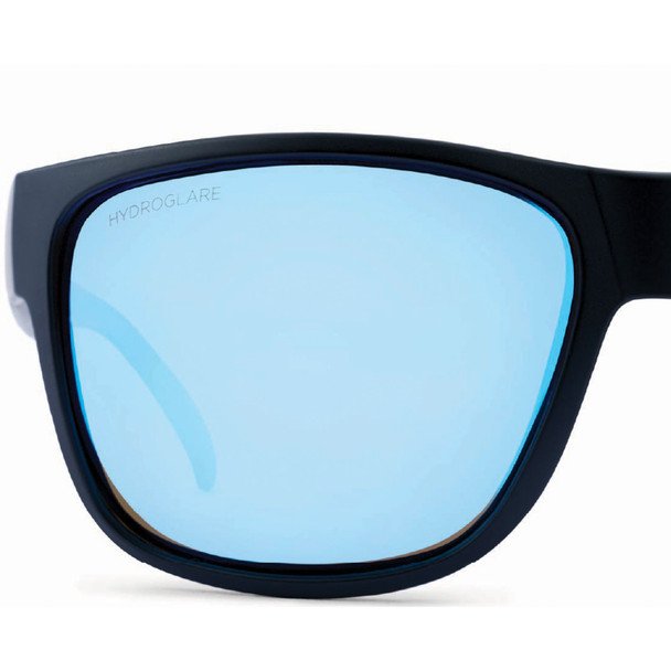 product variation OPTIC NERVE Kingfish Matte Black Sunglasses with Hydroglare Polarized Smoke Lens Ice Blue Mirror (22877) image