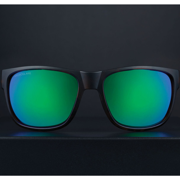 product variation OPTIC NERVE Kingfish Matte Tortoise Sunglasses with Hydroglare Polarized Brown Lens Green Mirror (22878) image
