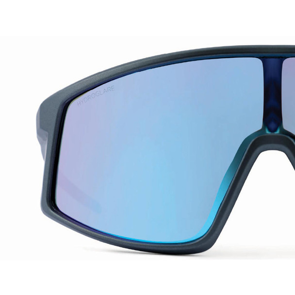 product variation OPTIC NERVE Unisex Stone Cat Matte Aluminum Gray Frame with HYDROGLARE Polarized Smoke Lens Ice Blue Mirror Sunglasses (22880) image