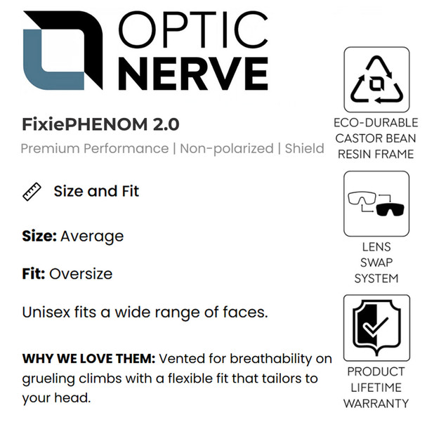 product variation OPTIC NERVE Unisex FixiePHENOM 2.0 Matte Blue Frame with Copper Lens Silver Mirror Sunglasses (22812) image