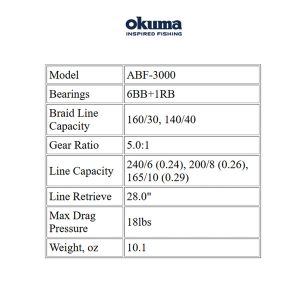 product variation OKUMA Avenger AV-6000 Spinning Reel (AV-6000) image