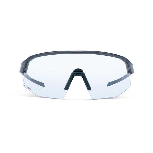 product variation OPTIC NERVE FixieSLICE Crystal Gray with Smoke Lens Green Mirror Sunglasses (22807) image