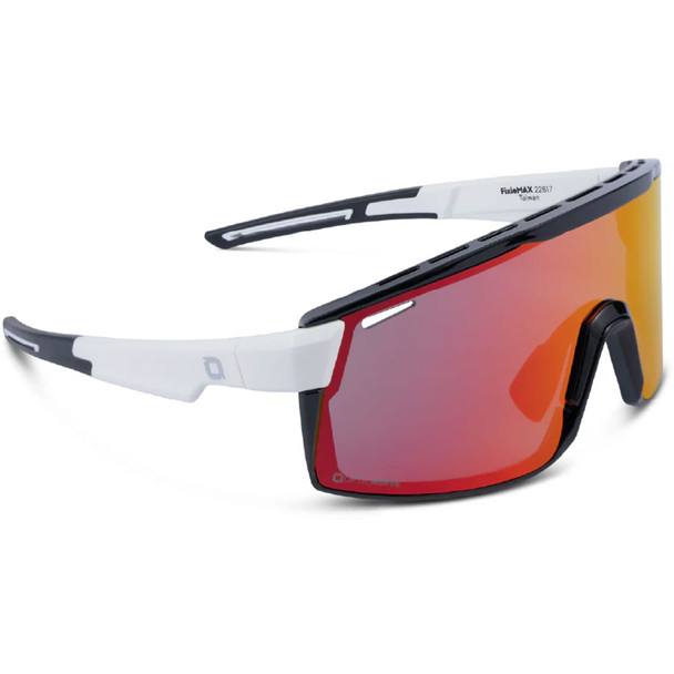 product variation OPTIC NERVE FixieMAX Black-White with Smoke Lens Red Mirror Sunglasses (22817) image