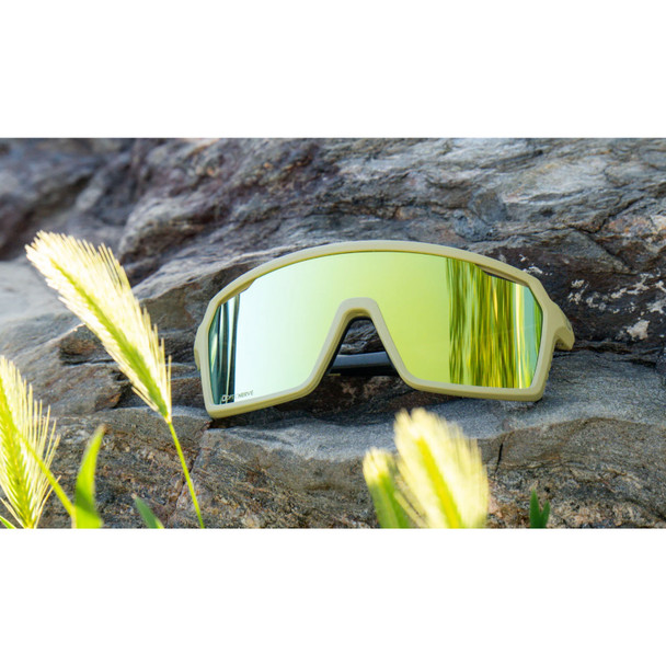 product variation OPTIC NERVE FixiePHENOM 2.0 Matte Green with Brown Lens Gold Mirror Sunglasses (22811) image
