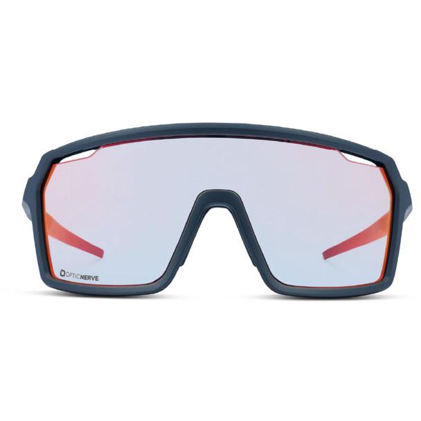 product variation OPTIC NERVE FixiePHENOM 2.0 Matte Gray with Photochromic Smoke Lens Red Mirror Sunglasses (22813) image