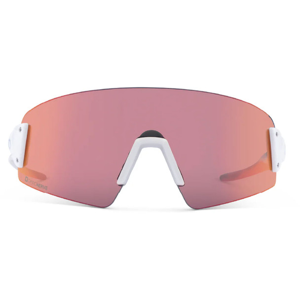 product variation OPTIC NERVE FixieBLISS Shiny White with Smoke Lens Red Mirror Sunglasses (22805) image