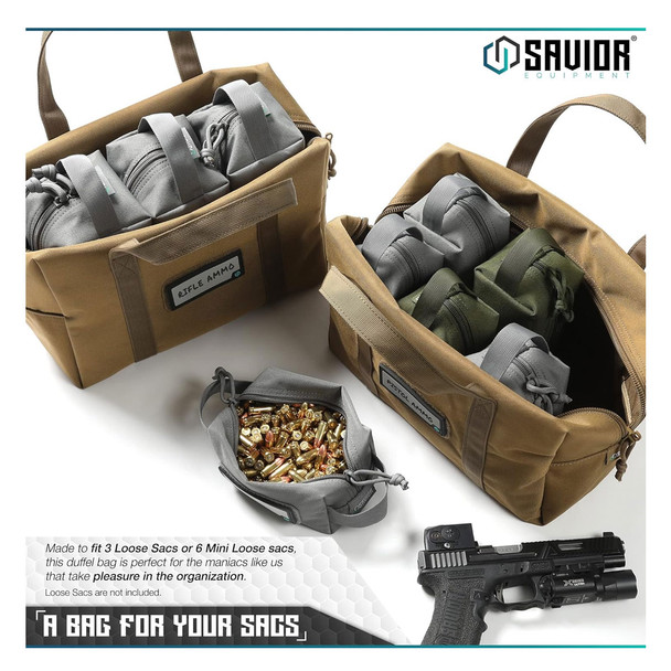 product variation SAVIOR EQUIPMENT Mini Hauler Black 2-Pack Duffle Bag (SP-DUFMINI-2P-BK) image