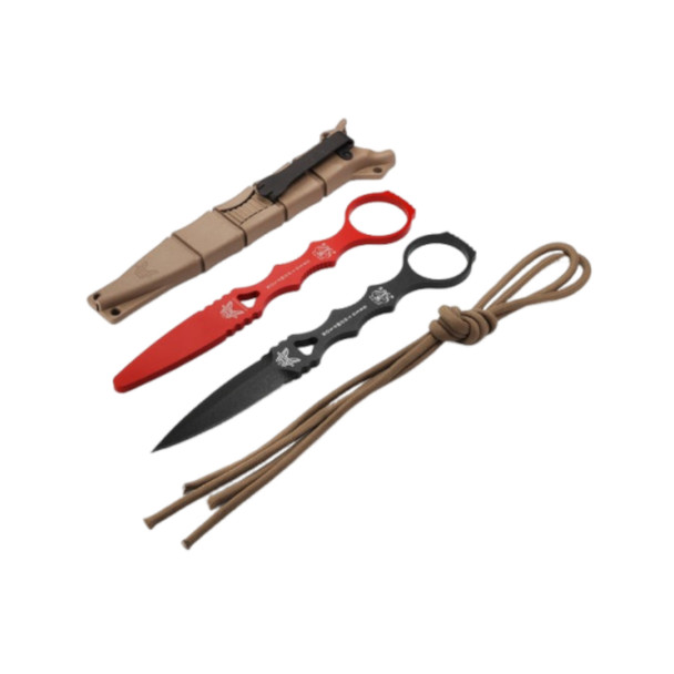 product variation BENCHMADE SOCP Dagger, Red Trainer Knife & Sand Sheath Combo (176BKSN-COMBO) image