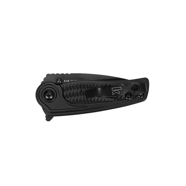product variation Kershaw SPOKE, Folding Knife/Assisted, 4CR14, black-oxide, Plain, Drop Point, SpeedSafe, Flipper, Liner Lock, Reversible Carry, 2", Steel, Black-Oxide, Box 1313BLK image