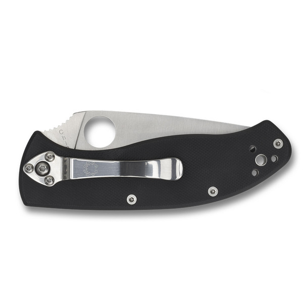 product variation SPYDERCO Tenacious G-10 Black Handle CombinationEdge Folding Knife (C122GPS) image