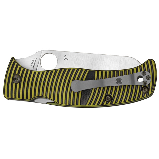 product variation Spyderco Caribbean, Folding Knife, Black/Yellow G-10, LC200N Sheepfoot C217GPSF image