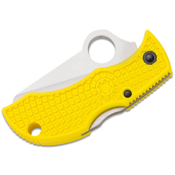 product variation SPYDERCO Manbug Salt 1.9in Yellow Serrated Folding Knife (MYLS) image