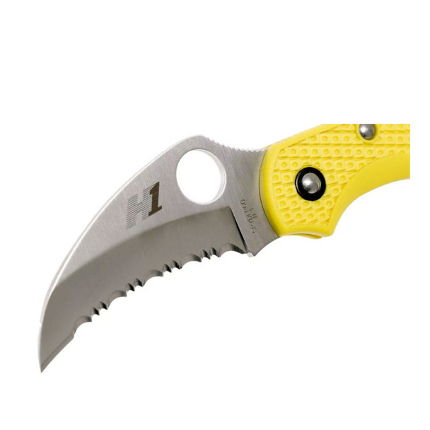 product variation SPYDERCO Dragonfly 2 Salt Lightweight Yellow Hawkbill 2.3in Knife (C28SYL2HB) image