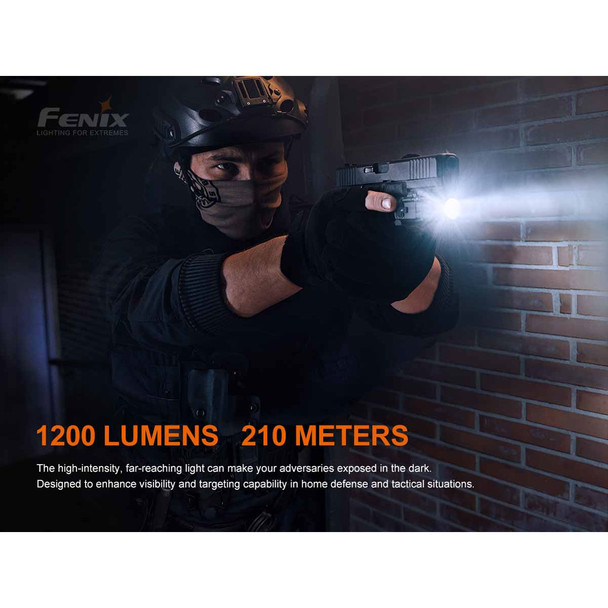 product variation FENIX GL19R 1200 Max Lumens Rechargeable Weapon Light (GL19R) image