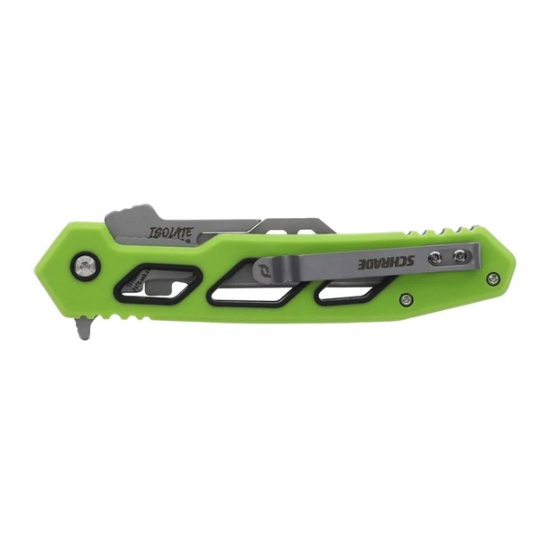 product variation Schrade Isolate Enrage 8 Satin Blade Gree Carbon Fiber Handle Replaceable Blade Knife (1197646) image