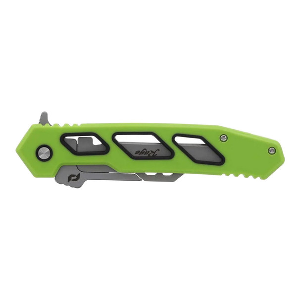 product variation Schrade Isolate Enrage 8 Satin Blade Gree Carbon Fiber Handle Replaceable Blade Knife (1197646) image