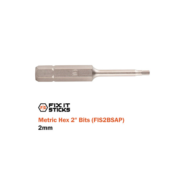 product variation FIX IT STICKS Set of Six 2in Metric Hex Bits (FIS2BSAP) image