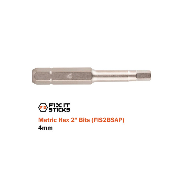 product variation FIX IT STICKS Set of Six 2in Metric Hex Bits (FIS2BSAP) image