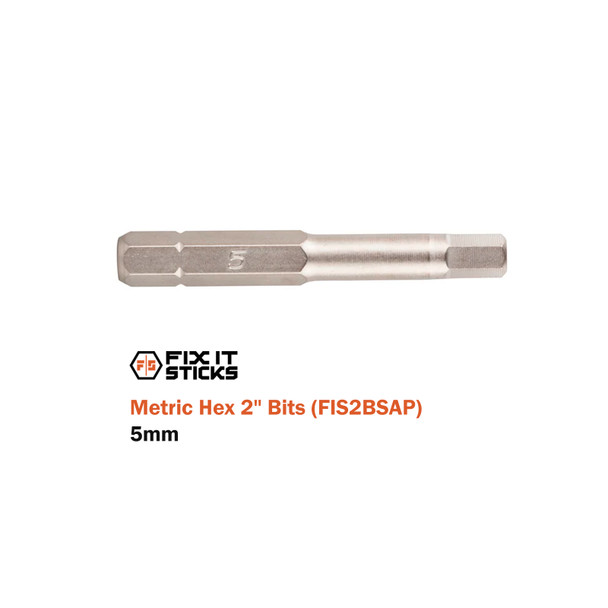 product variation FIX IT STICKS Set of Six 2in Metric Hex Bits (FIS2BSAP) image
