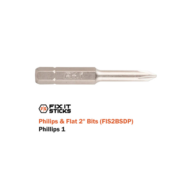 product variation FIX IT STICKS Set of Six 2in Philips & Flat Bits (FIS2BSDP) image