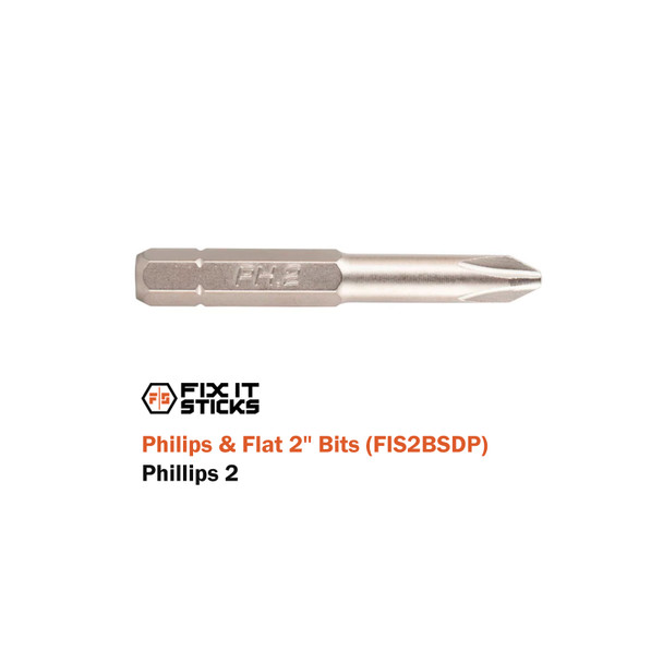 product variation FIX IT STICKS Set of Six 2in Philips & Flat Bits (FIS2BSDP) image