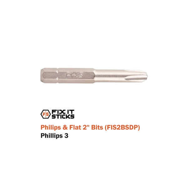product variation FIX IT STICKS Set of Six 2in Philips & Flat Bits (FIS2BSDP) image
