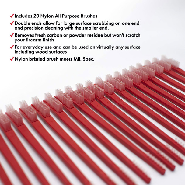 product variation SHOOTERS CHOICE 20 Pack All Purpose Brushes (316R-20) image