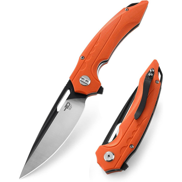 product variation Orange G10 Handle / Black PVD + Satin D2 Blade image