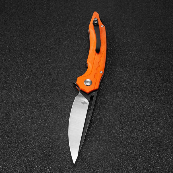 product variation Orange G10 Handle / Black PVD + Satin D2 Blade image