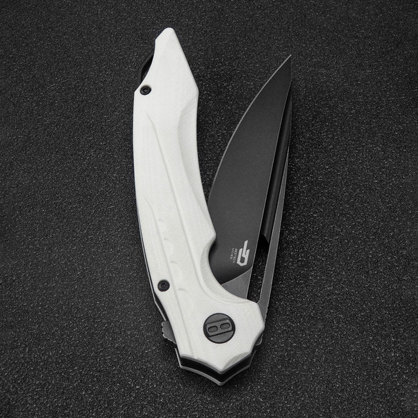 product variation White G10 Handle / Black Stonewash D2 Blade image