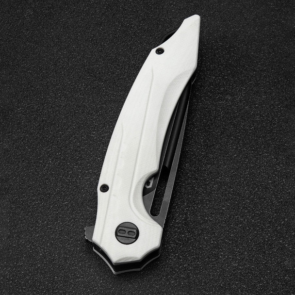 product variation White G10 Handle / Black Stonewash D2 Blade image