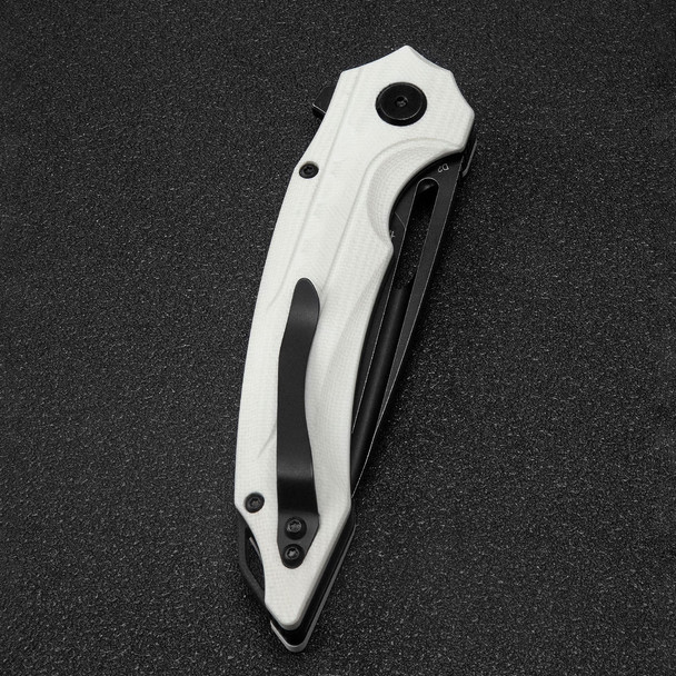 product variation White G10 Handle / Black Stonewash D2 Blade image