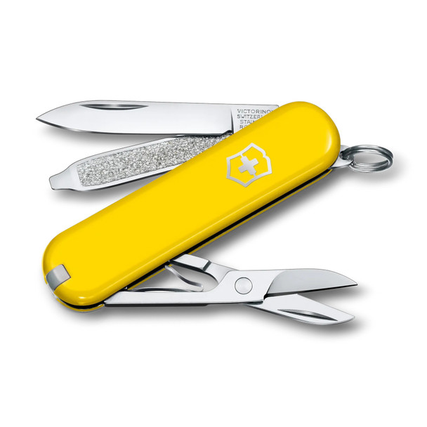 product variation Victorinox Classic SD Red Swiss Army Keychain Pocket Knife Multi-Tool Sunny Side image