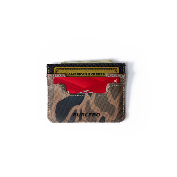 product variation Burlebo Gauge Camo slim credit card wallet, water repellent minimalist card holder image