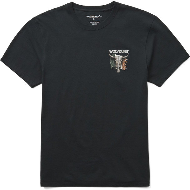 product variation WOLVERINE Men's Aztec Steer Black Short Sleeve Graphic Tee (W1220188-1021) image