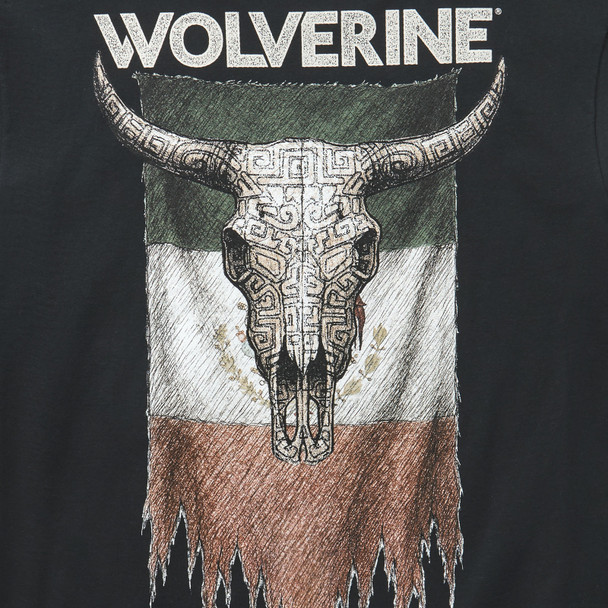 product variation WOLVERINE Men's Aztec Steer Black Short Sleeve Graphic Tee (W1220188-1021) image