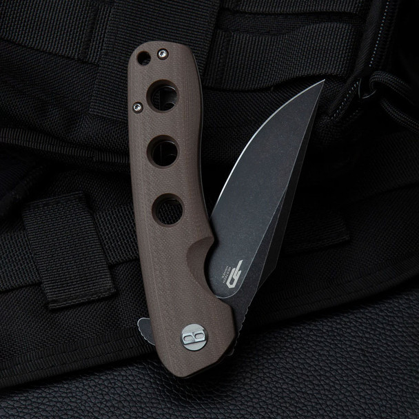 product variation Brown G10 Handle | Black Stonewash D2 Blade image