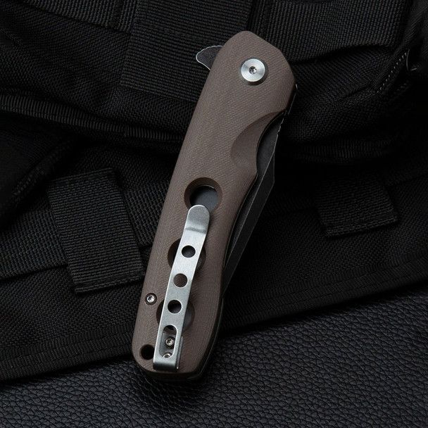 product variation Brown G10 Handle | Black Stonewash D2 Blade image