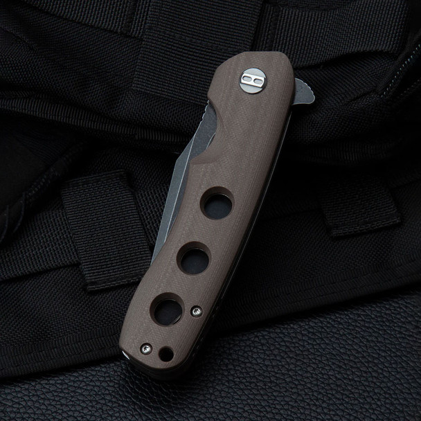 product variation Brown G10 Handle | Black Stonewash D2 Blade image