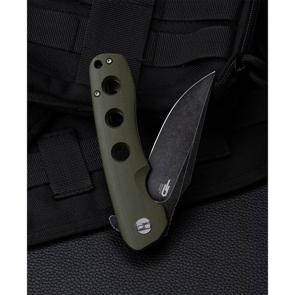 product variation Green G10 Handle | Black Stonewash D2 Blade image