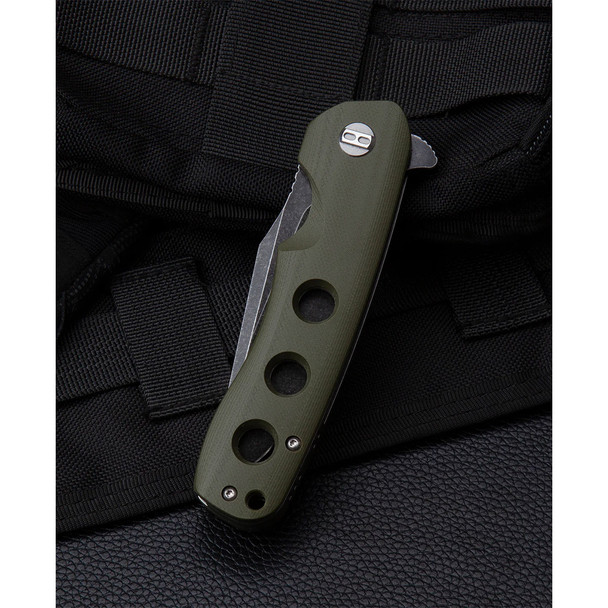 product variation Green G10 Handle | Black Stonewash D2 Blade image