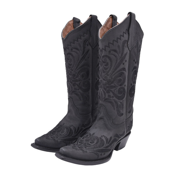 product variation Open Box (Great condition, limited use): CORRAL Ld Black Filigree, Size: 6, Width: M (L5433-M-6) image